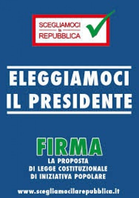 RACCOLTA FIRME PROPOSTA DI LEGGE COSTITUZIONALE DI INIZIATIVA POPOLARE ...